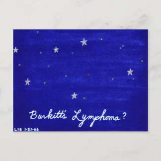 Burkitt's Lymphoma postcard