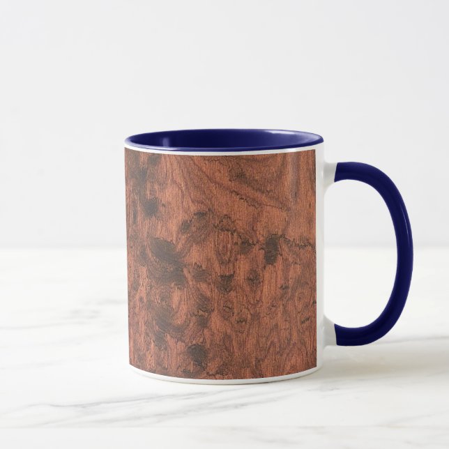Burl Mahogany Wood Texture Mug (Right)