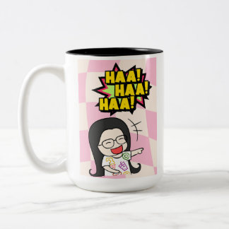 burla girl  Two-Tone coffee mug