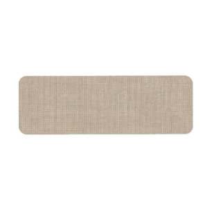 Burlap Address Label Return Address Label