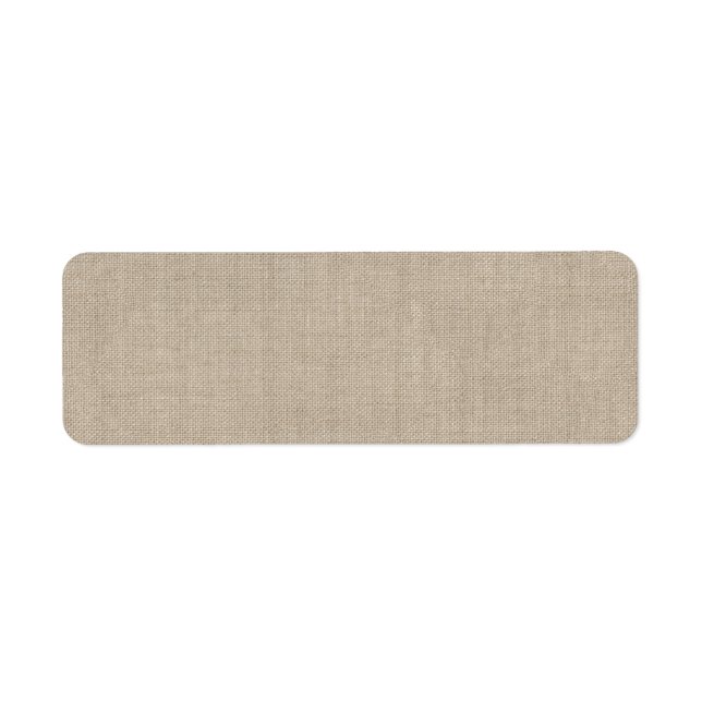 Burlap Address Label Return Address Label (Front)