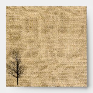 Burlap and Birch Posh Wedding Envelope