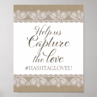 Burlap and Lace Rustic Wedding, Bridal Shower Sign