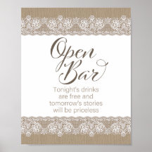 Burlap and Lace Rustic Wedding, Bridal Shower Sign