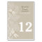 Burlap and Lace Rustic Wedding Table Number Card