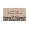 Burlap & Black Lace Business Card