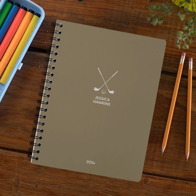Burlap Brown Golf Club Personal 2024 Weekly Planner (Creator Uploaded)