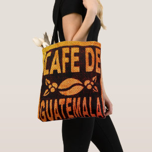 BURLAP COFFEE BAG PURSE TOTE GUATEMALAN