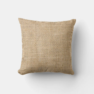 burlap cushion