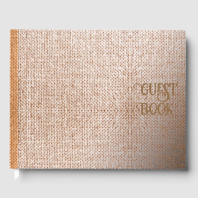 Burlap Guest Book (Front)