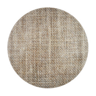 Burlap Hessian Background Texture Cutting Board