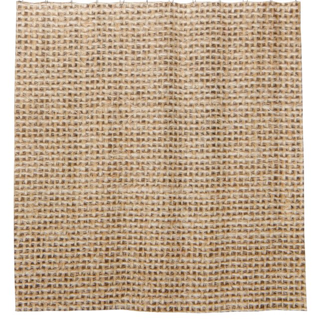 burlap, hessian, jute, potato just, of potatoes th shower curtain (Front)