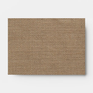 Burlap Inspired Monogram Oil Lantern A6 Envelope