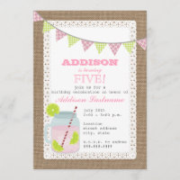 Burlap Inspired Pink Lemonade & Lime Birthday