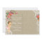 Burlap Lace Baby Shower Save the Date Postcards