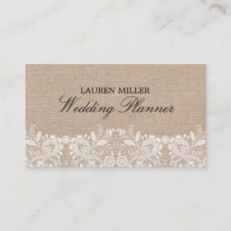 Burlap & Lace Business Card