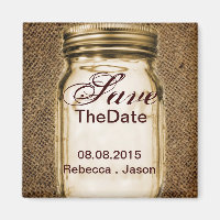 burlap mason jar western country outdoor wedding