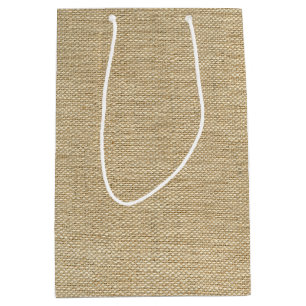 Burlap Medium Gift Bag