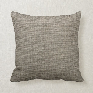 Burlap Print Cushion