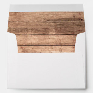 Burlap Rustic Wedding Invitation Wood Envelopes