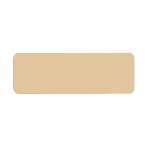 Burlap Tan Formal One Colour Return Address Label