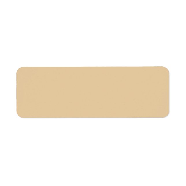 Burlap Tan Formal One Colour Return Address Label (Front)
