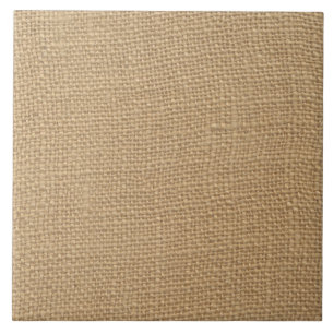 Burlap texture ceramic tile