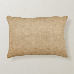 Burlap Textured Look Decorative Cushion