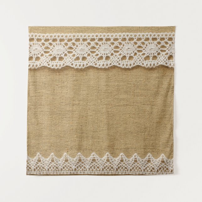 Burlap with lace tapestry (Front)