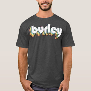 Burley Retro Rainbow Typography Faded Style T-Shirt