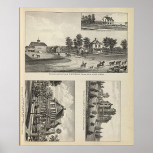 Burlington and Junction City, Kansas Poster