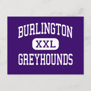 Burlington - Greyhounds - High - Burlington Iowa Postcard