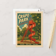 Burlington, Iowa Crapo Park Retro Red Slide