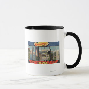 Burlington, Iowa - Large Letter Scenes 2 Mug