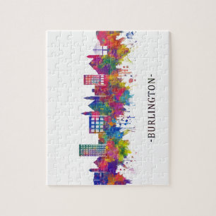 Burlington Iowa Skyline Jigsaw Puzzle