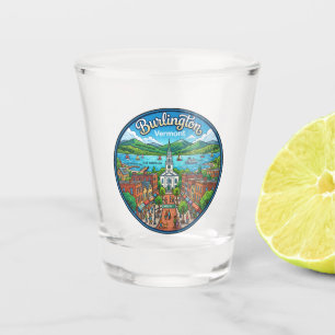 Burlington USA Shot Glass