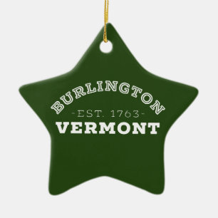Burlington Vermont Ceramic Ornament