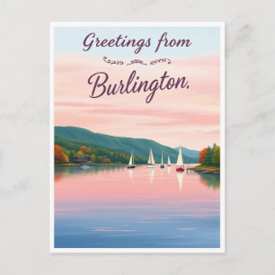 Burlington, Vermont – Lake Champlain Postcard