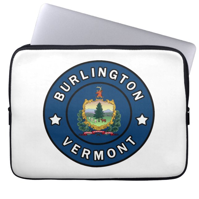 Burlington Vermont Laptop Sleeve (Front)