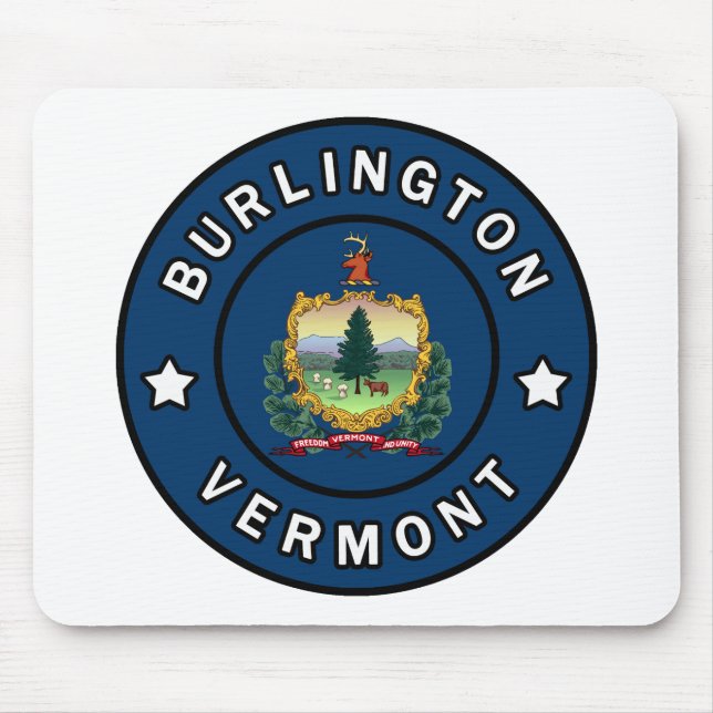 Burlington Vermont Mouse Pad (Front)