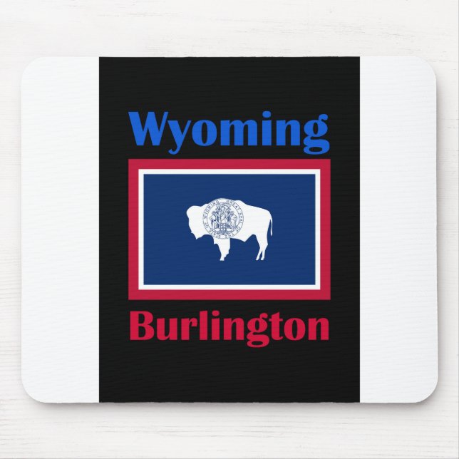 Burlington Wyoming Mouse Pad (Front)