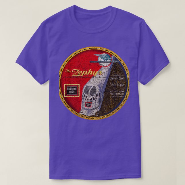Burlington Zephyr T-Shirt (Design Front)