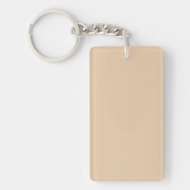 Burly Wood Solid Colour Key Ring (Front)