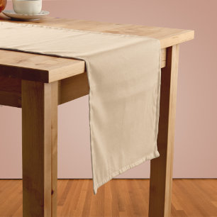 Burly Wood Solid Colour Short Table Runner