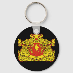 burma emblem key ring