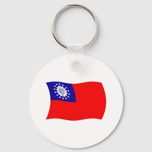 Burma Flag Keychain (Front)