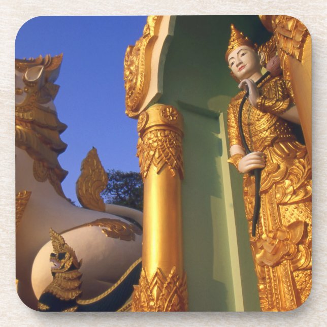 Burma (Myanmar), Rangoon (Yangon) Temple Coaster (Front)