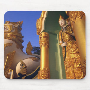 Burma (Myanmar), Rangoon (Yangon) Temple Mouse Pad