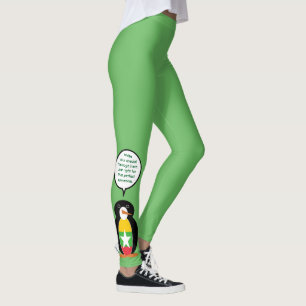 Burma Myanmar Talking Ms Penguin Personalised Leggings