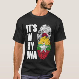 Burmese And South Korean Mix DNA Heritage Flag T-Shirt